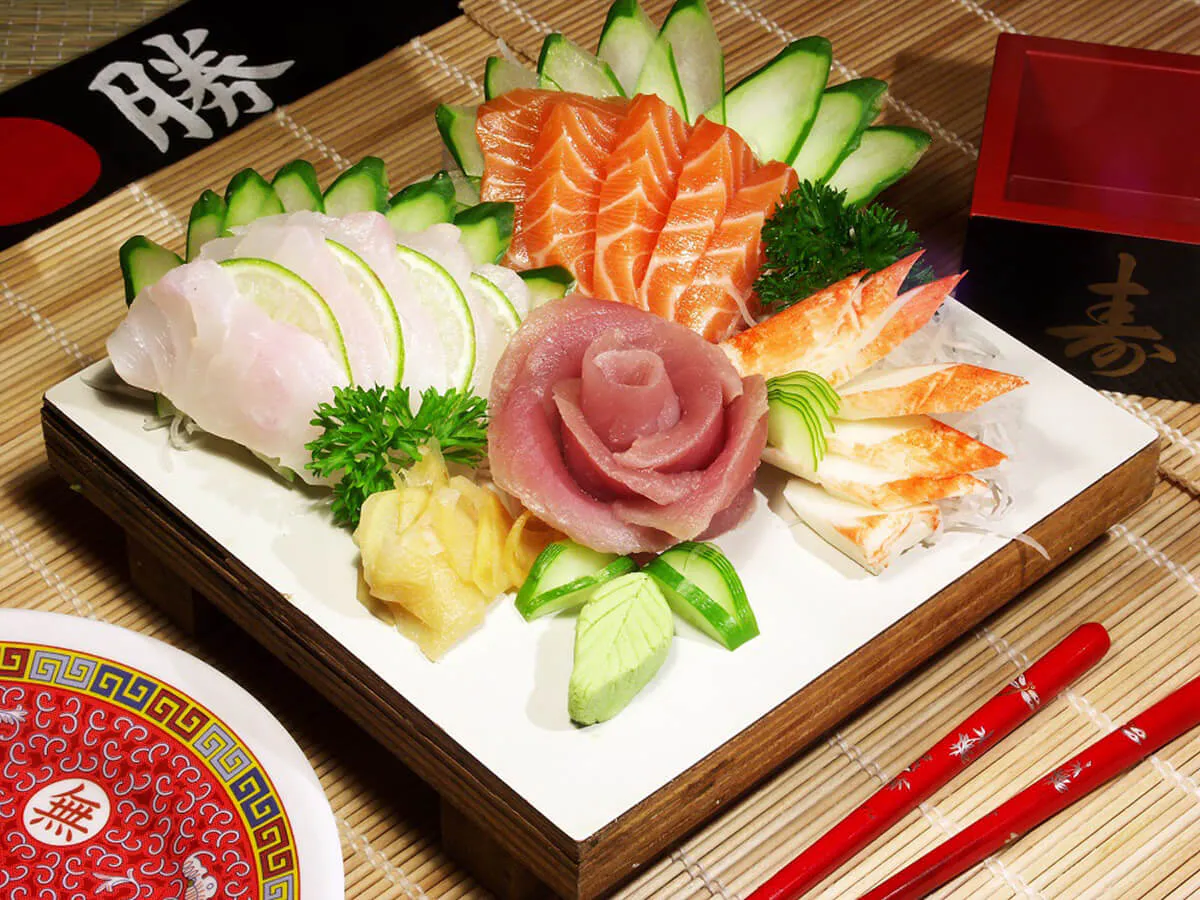 Seafood Sashimi Platter at Yolo Sushi Bar，a Japanese Restaurant in Morristown